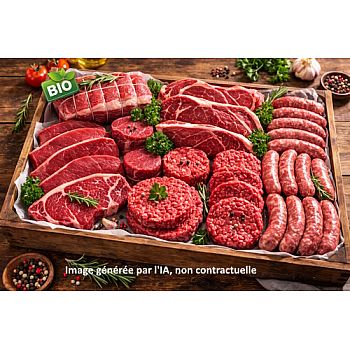Colis de viande de boeuf Bio - Le Cuisson Rapide - 17 €/kg