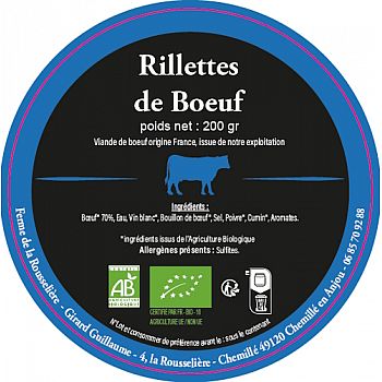Rillette de bœuf bio – Le plaisir rustique dans chaque cuillerée