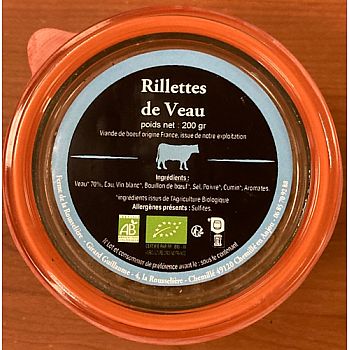 Rillettes de veau bio nature – L’élégance simple d’une tradition française