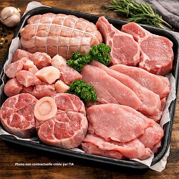 Colis de viande de veau limousin Bio - Le tradition 17 €/kg
