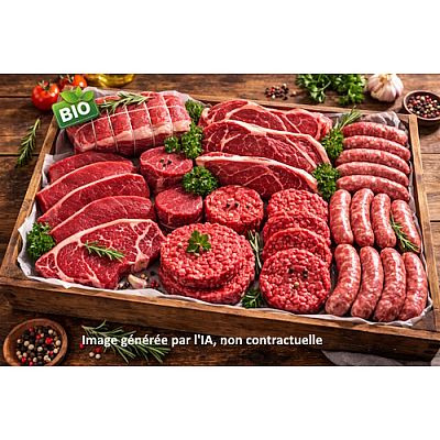 Colis de viande de boeuf Bio - Le Cuisson Rapide - 17 €/kg
