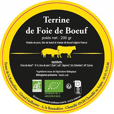 Terrine de foie de bœuf bio – Richesse gourmande et authenticité du terroir