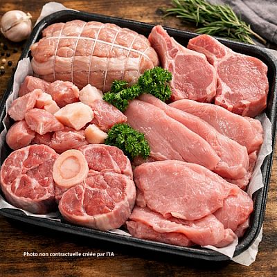 Colis de viande de veau limousin Bio - Le tradition 17 €/kg